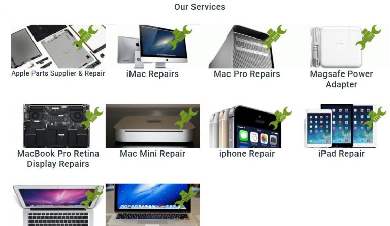 Mac Repair Shopping Listing