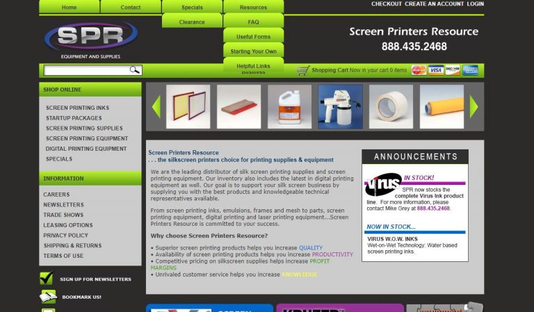 A Business List for screen printer